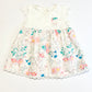 White floral dress - Size 6-9 months