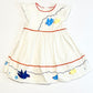 White birds dress - Size 9-12 months