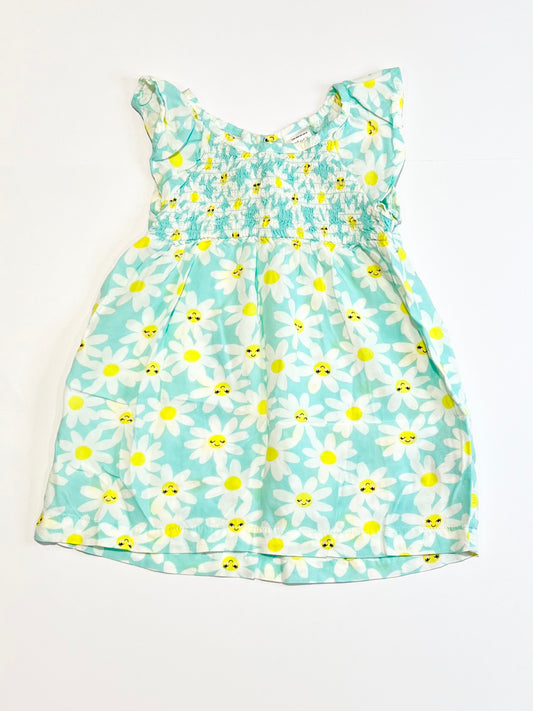 Smocked daisy dress - Size 6-9 months