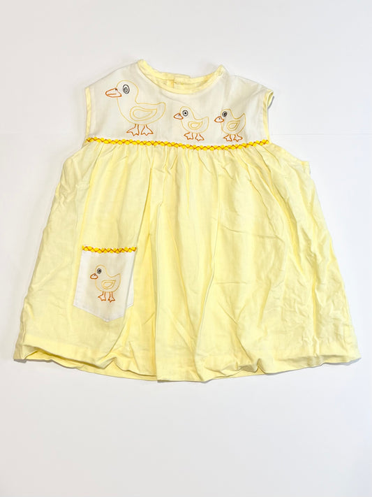 Yellow ducks dress - Size 0