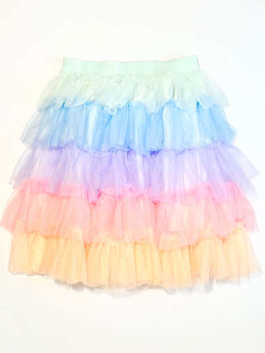 Rainbow tulle skirt - Size 5-6