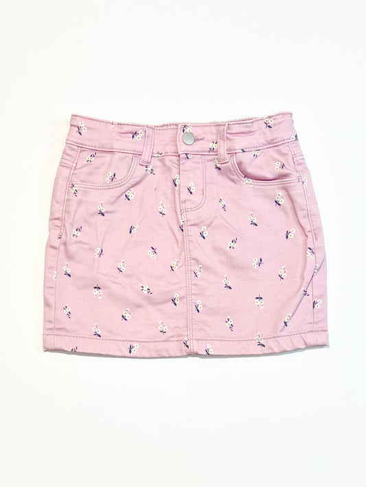 Floral denim skirt - Size 5