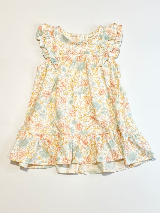 Floral jersey dress - Size 6-9 months