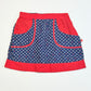 Navy hearts skirt - Size 6