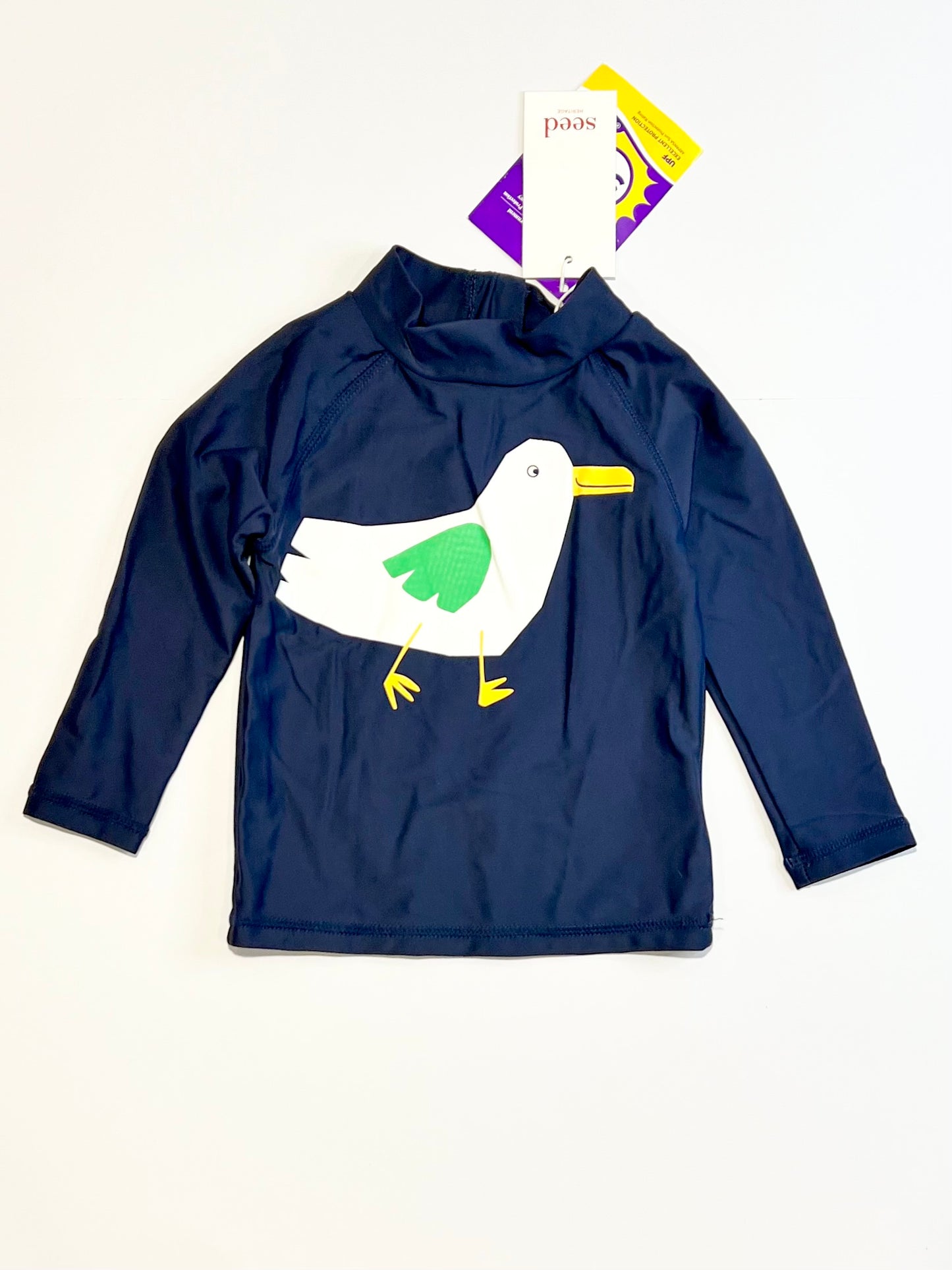 Navy seagull rashie brand new - Size 00