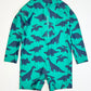 Green dinosaur swimsuit - Size 2