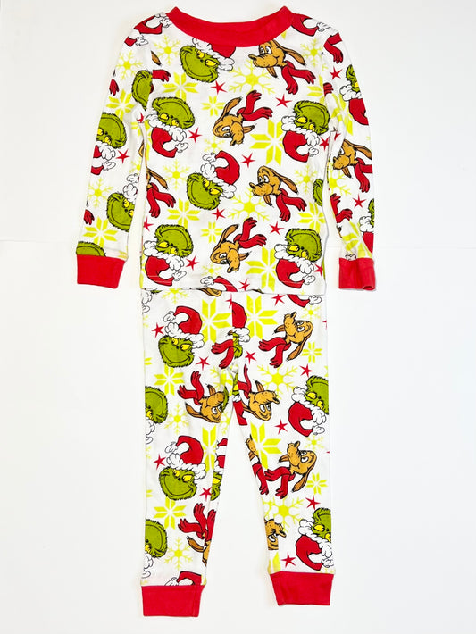 Ribbed Grinch pyjamas - Size 2