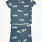Ribbed trucks pyjamas - Size 2