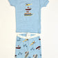 Ribbed boats pyjamas - Size 2