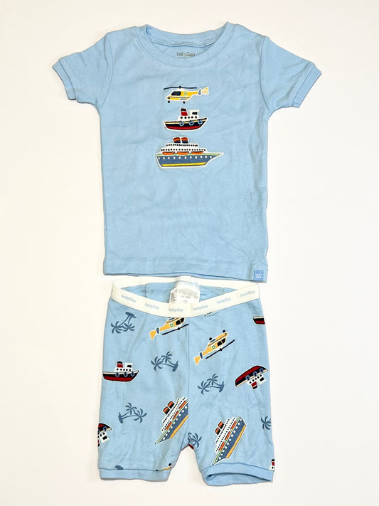 Ribbed boats pyjamas - Size 2