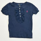 Navy ribbed tee - Size 5