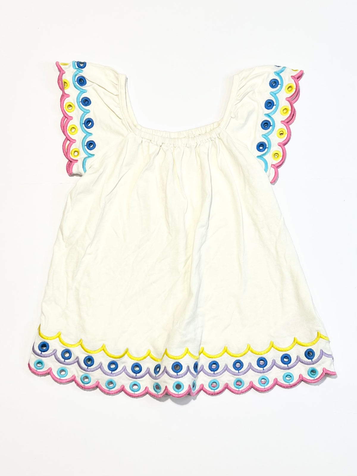 Jersey cutwork top - Size 5-6