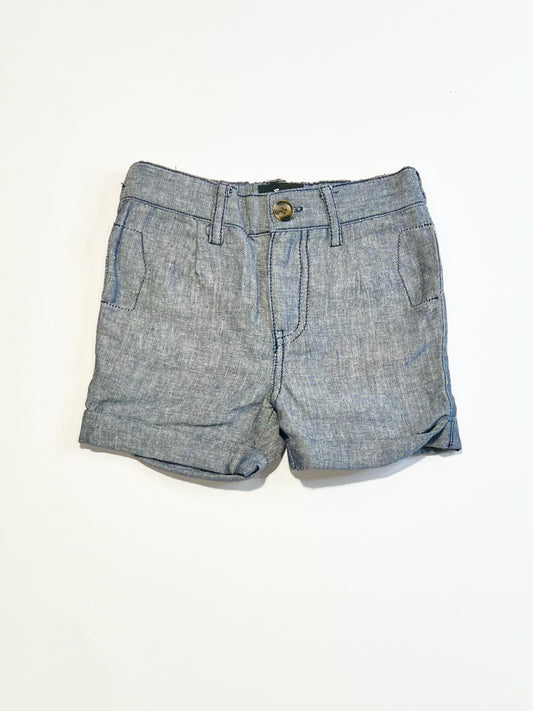 Navy woven shorts - Size 00