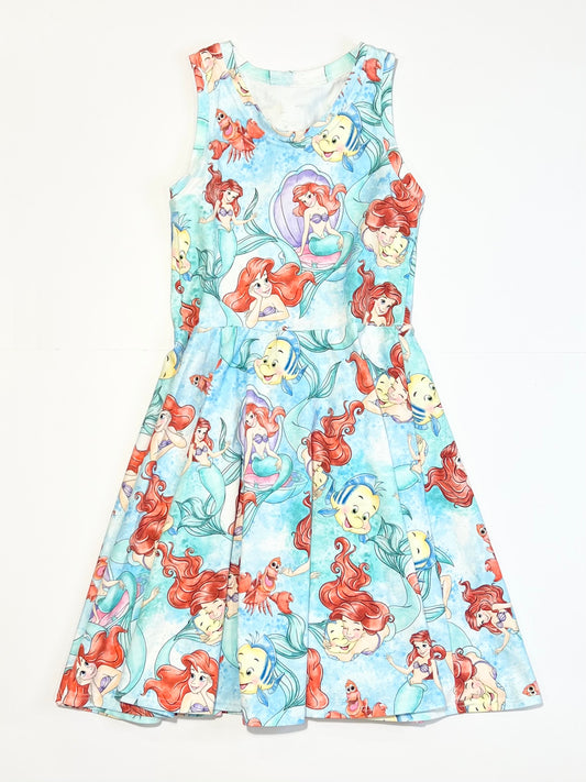 The Little Mermaid jersey dress - Size 5-6