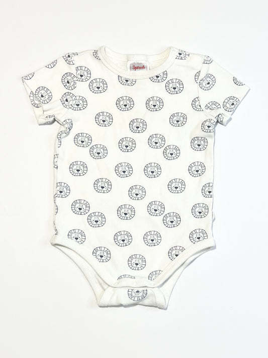 Ribbed lion bodysuit - Size 2