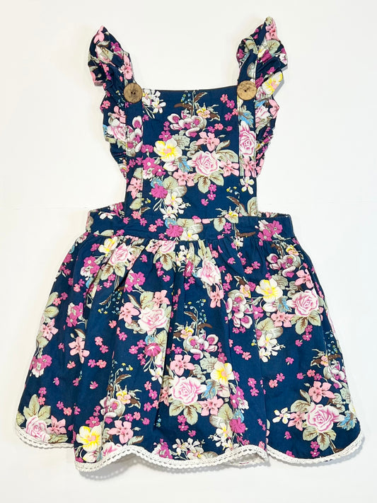 Floral pinafore - Size 5