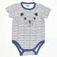 Striped bear bodysuit brand new - Size 2