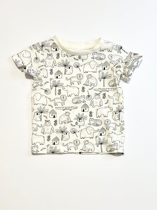 White animals tee - Size 00