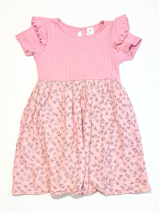 Pink muslin dress - Size 5