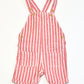 Striped shortalls - Size 2