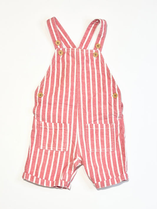 Striped shortalls - Size 2