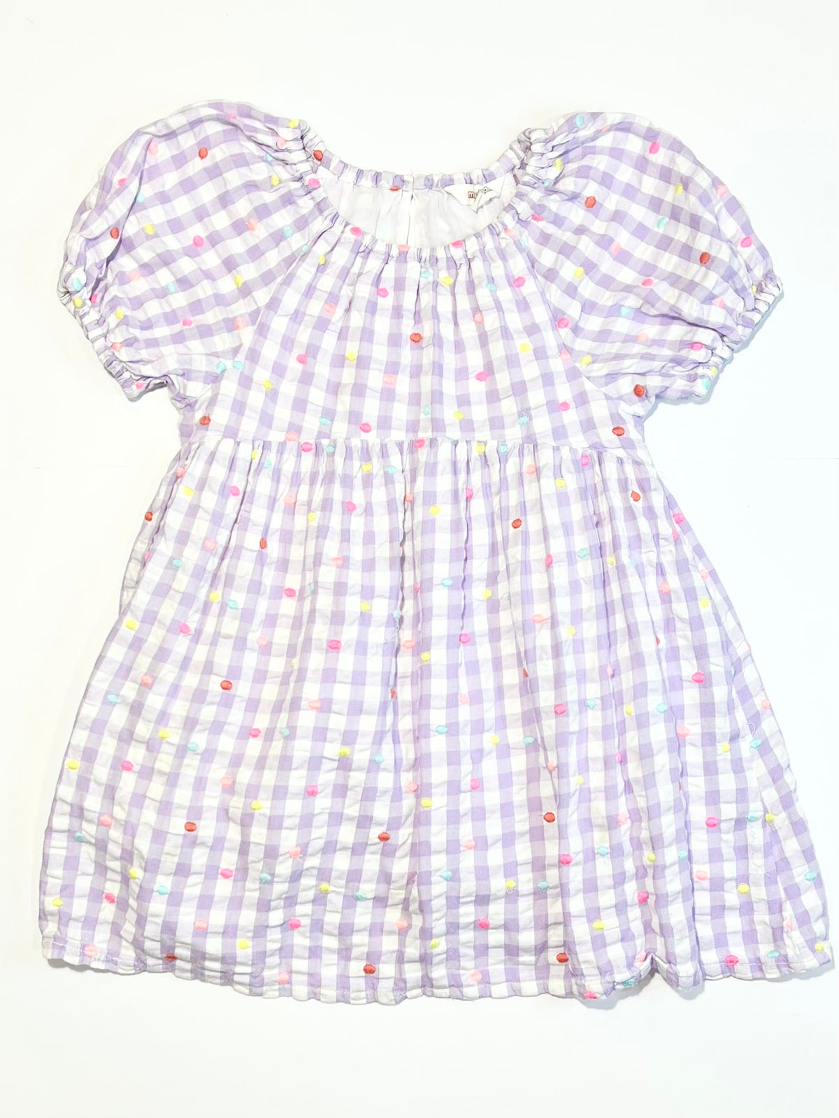 Gingham spotty dress - Size 5