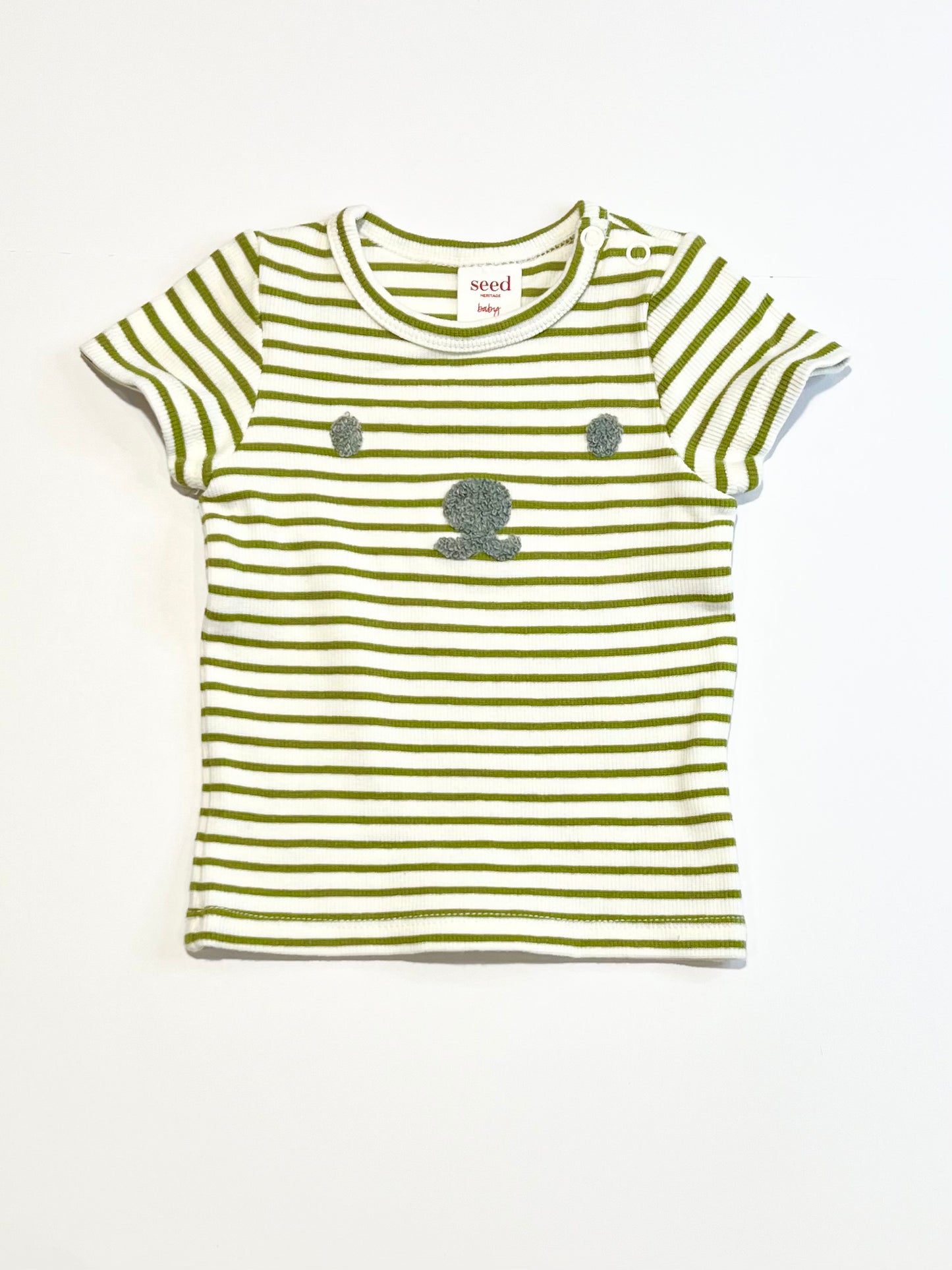 Green ribbed tee - Size 00