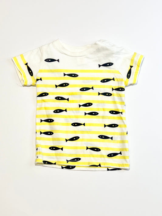 Striped fishy tee - Size 00