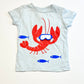 Blue lobster tee - Size 00