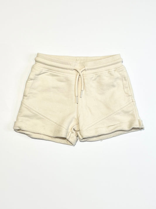 Cream sweat shorts - Size 2