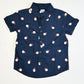 Navy Santa shirt - Size 2