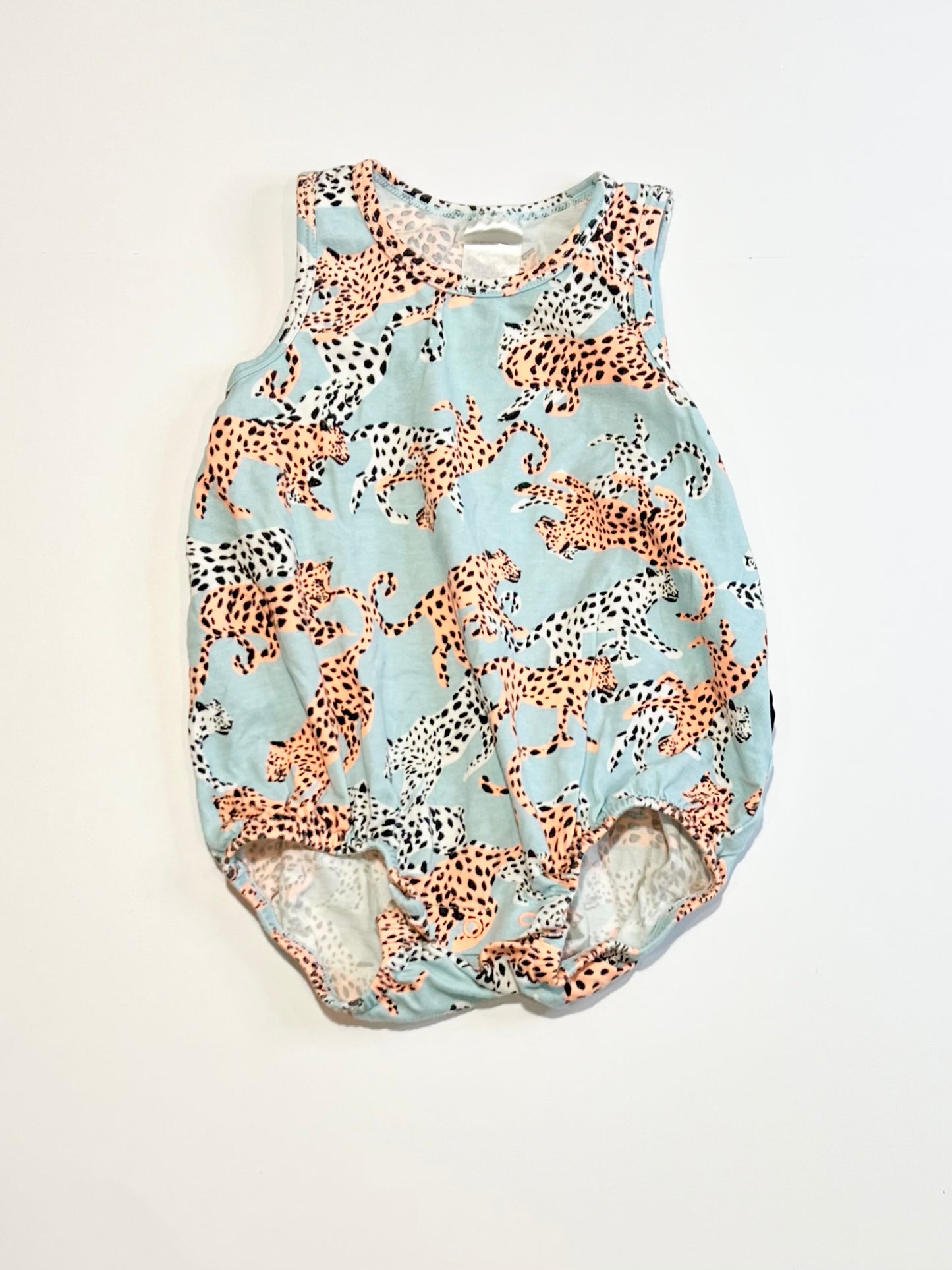 Cheetahs bubble romper - Size 00