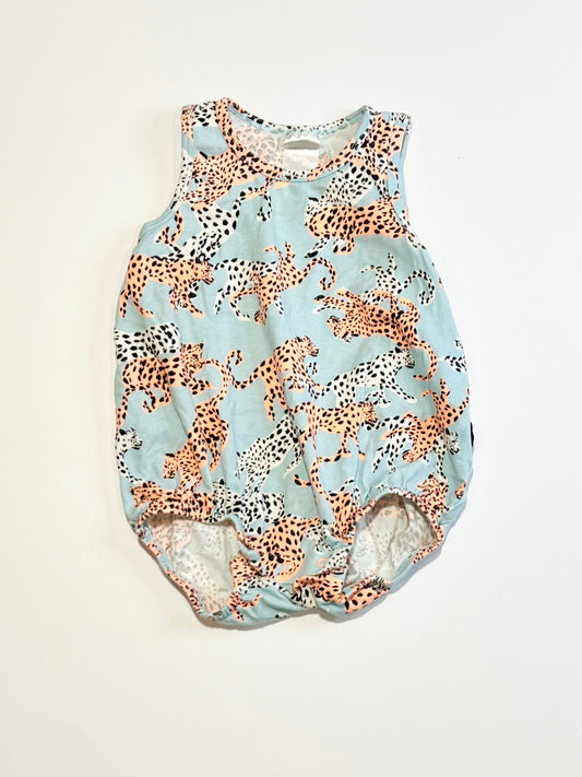 Cheetahs bubble romper - Size 00