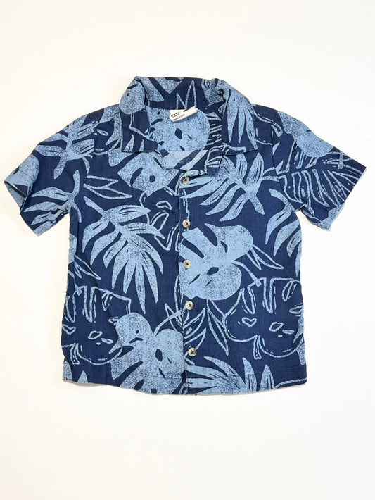 Woven leafy shirt - Size 2