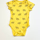 Yellow zebras bodysuit - Size 00