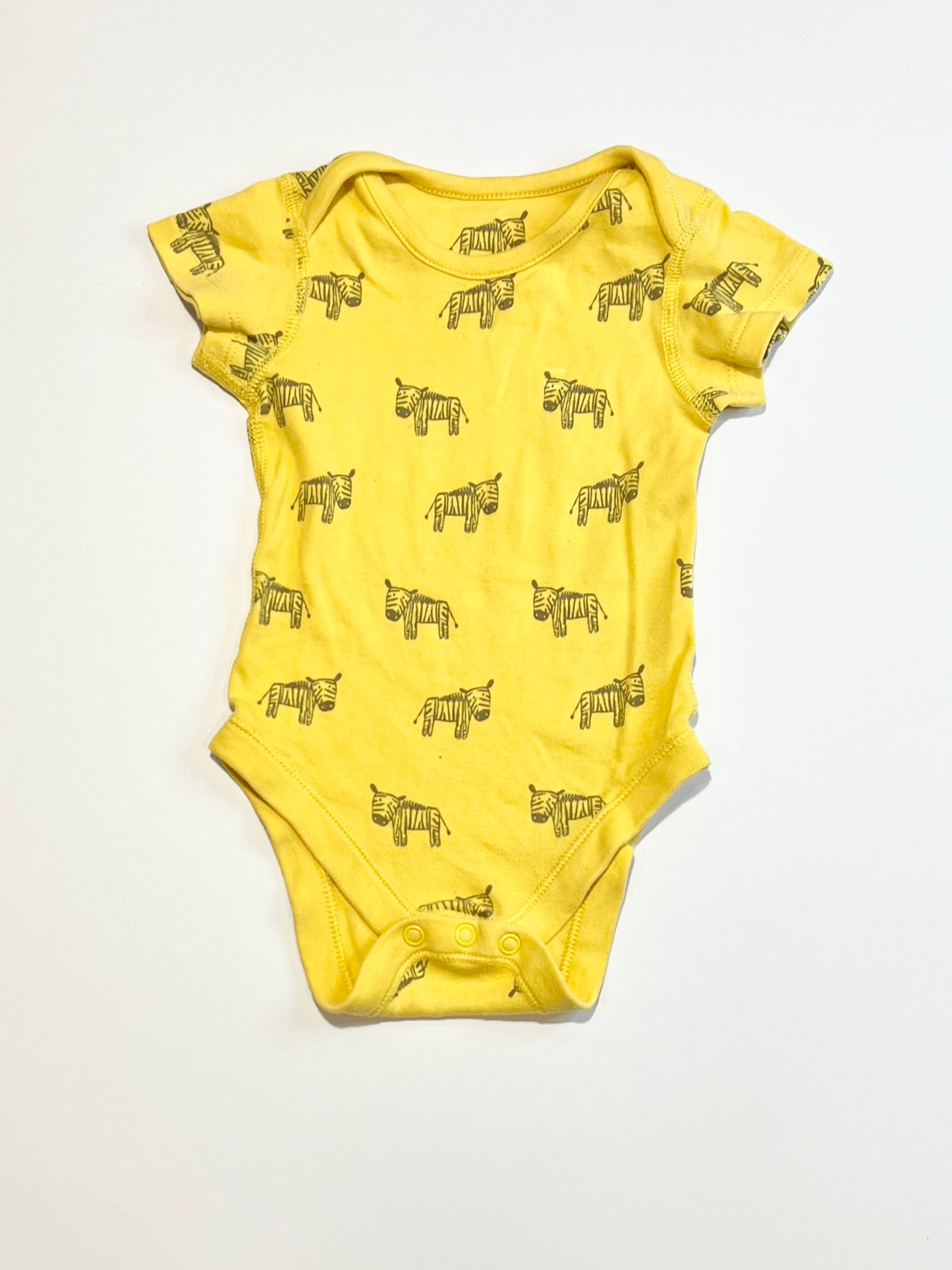 Yellow zebras bodysuit - Size 00