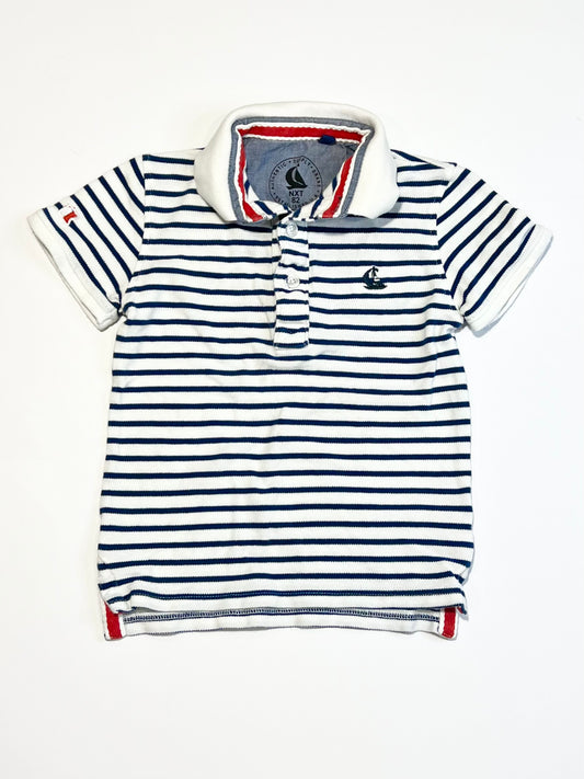 Striped polo shirt - Size 2-3