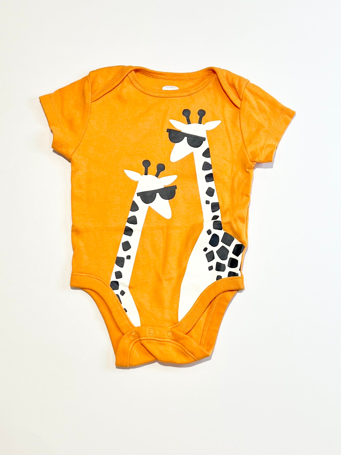 Orange giraffes bodysuit - Size 00