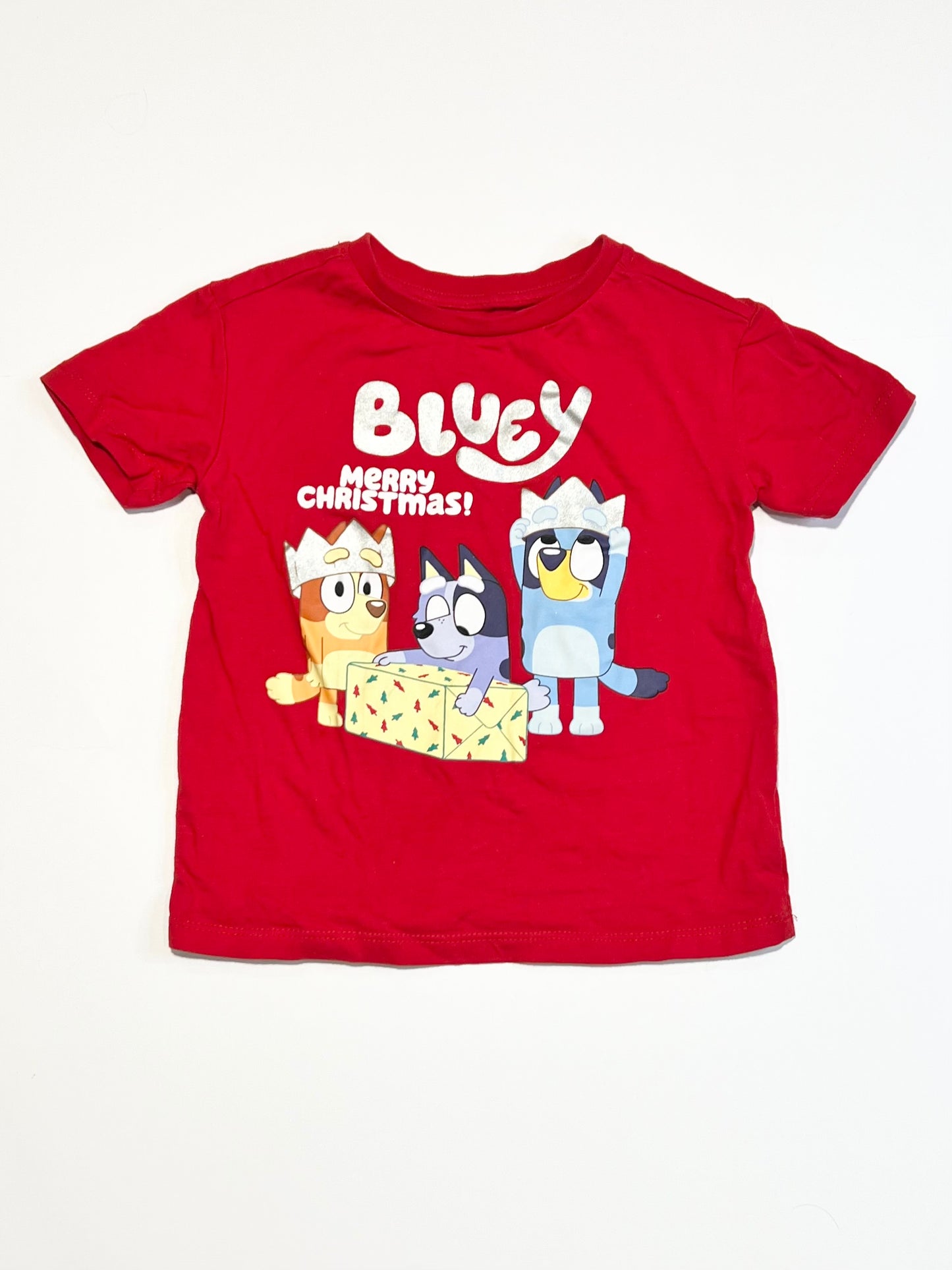 Christmas Bluey tee - Size 2
