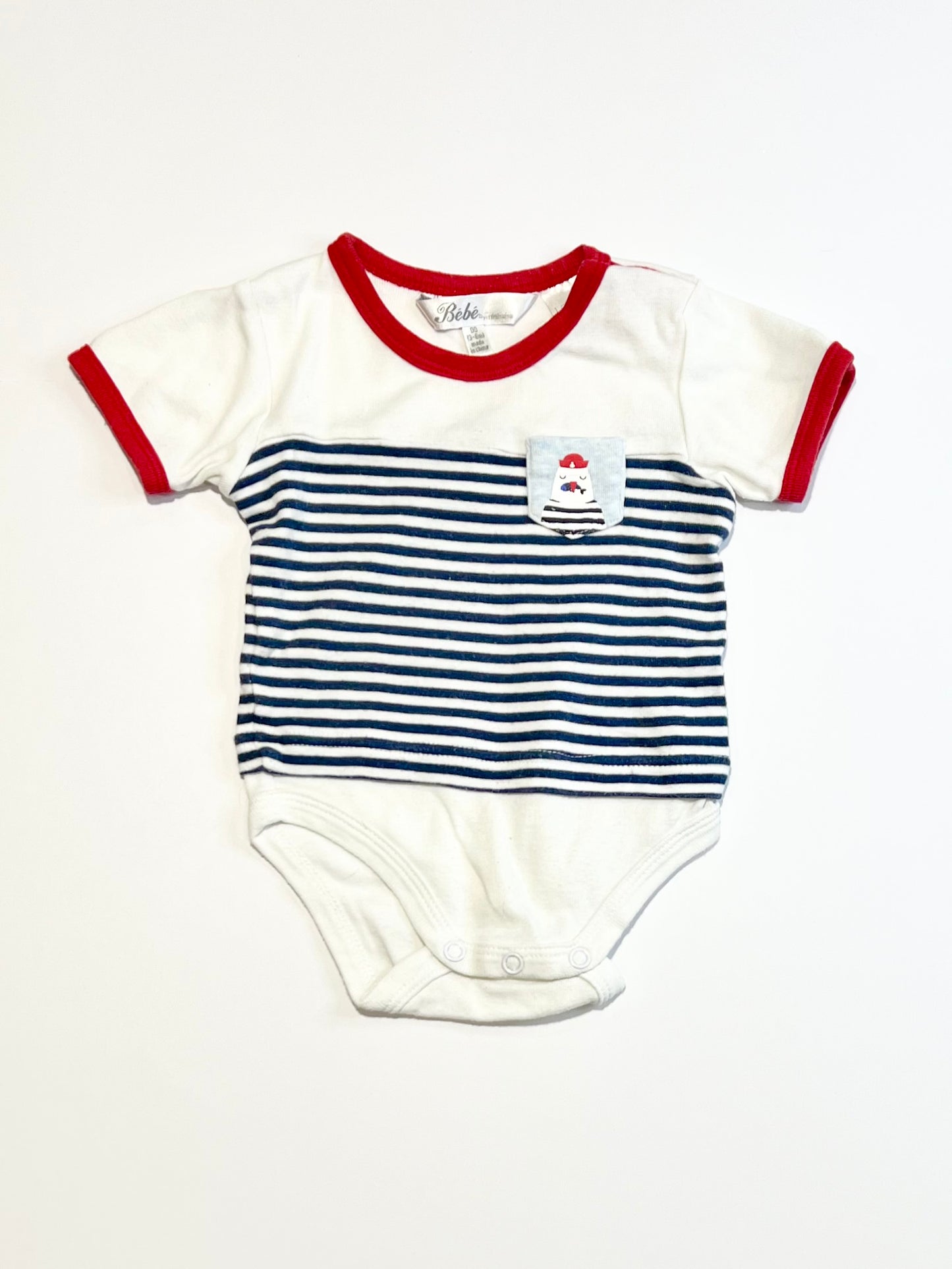 Striped ribbed bodysuit - Size 00