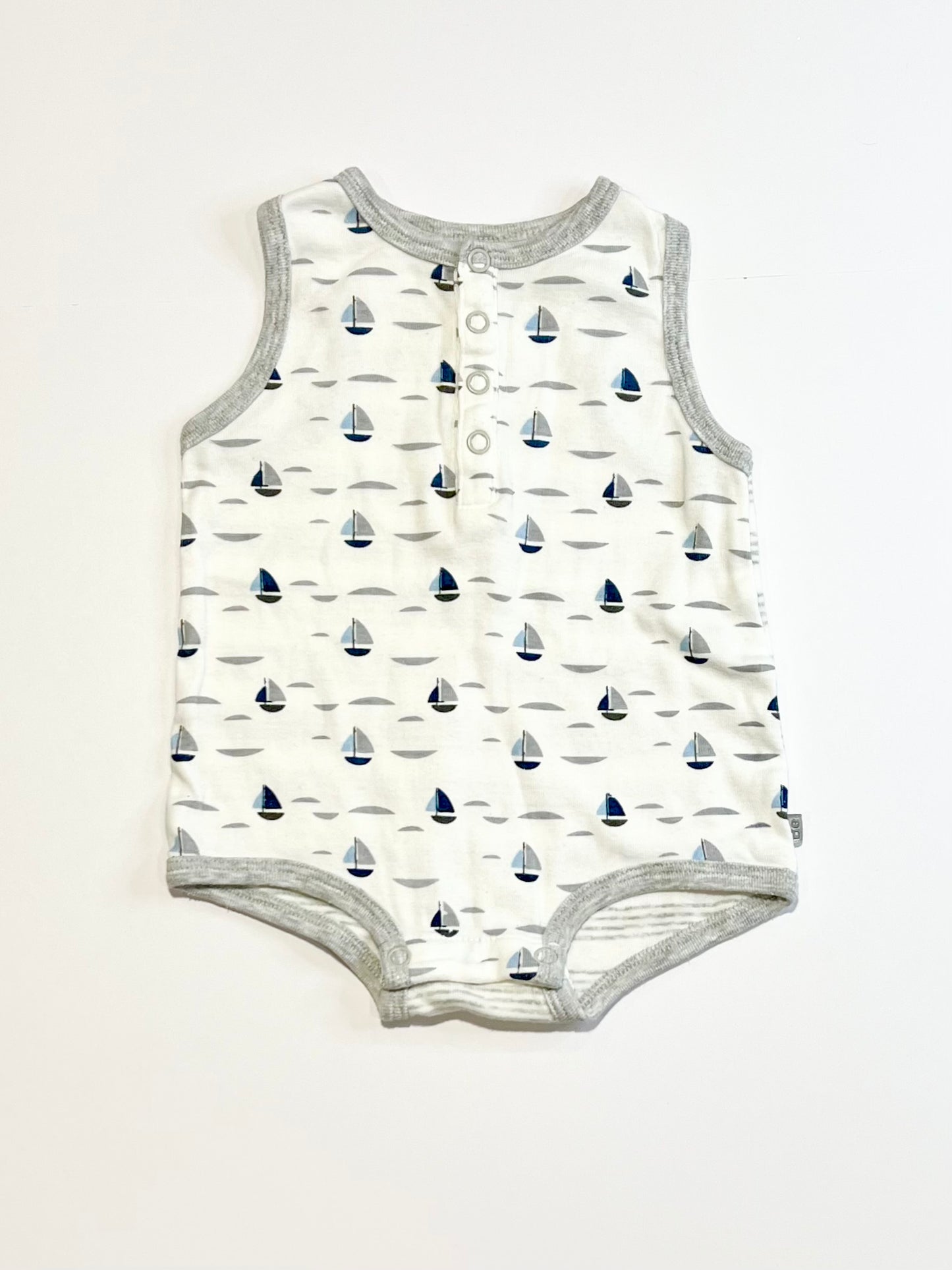 Sailboats ribbed bodysuit - Size 00