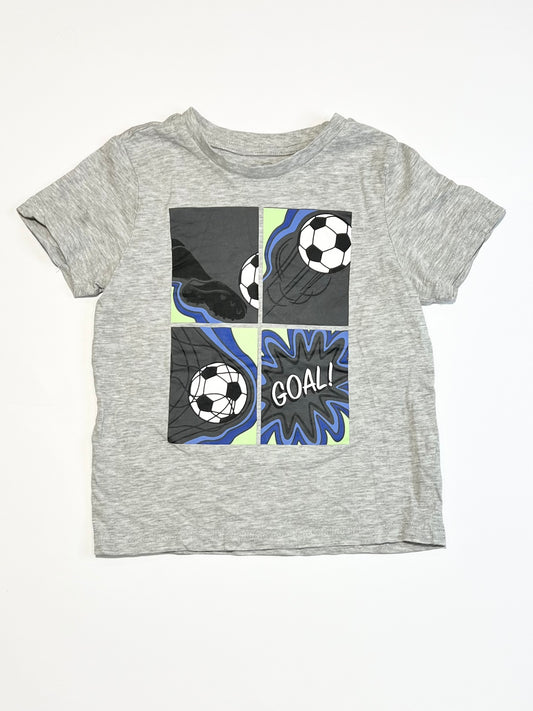 Grey soccer tee - Size 2