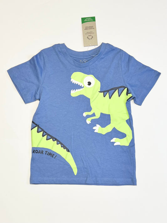 Blue dino tee brand new - Size 2