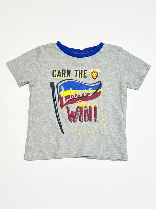 Brisbane Lions tee - Size 2