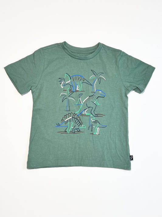 Green dino tee - Size 2