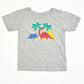 Grey dinos tee - Size 2
