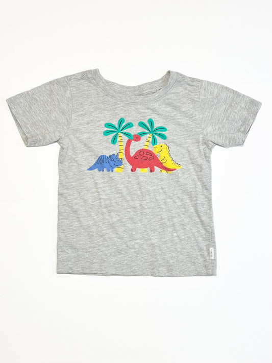 Grey dinos tee - Size 2