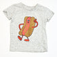Grey hot dog tee - Size 2
