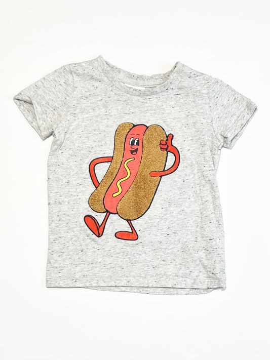 Grey hot dog tee - Size 2