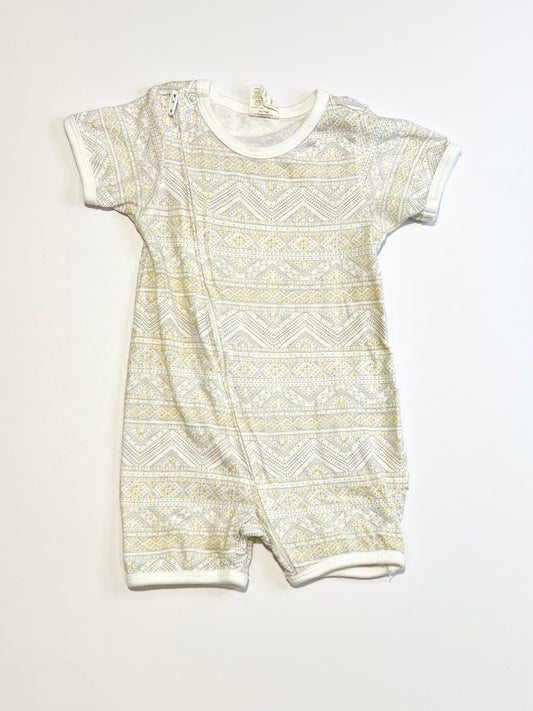 Patterned zip romper - Size 00